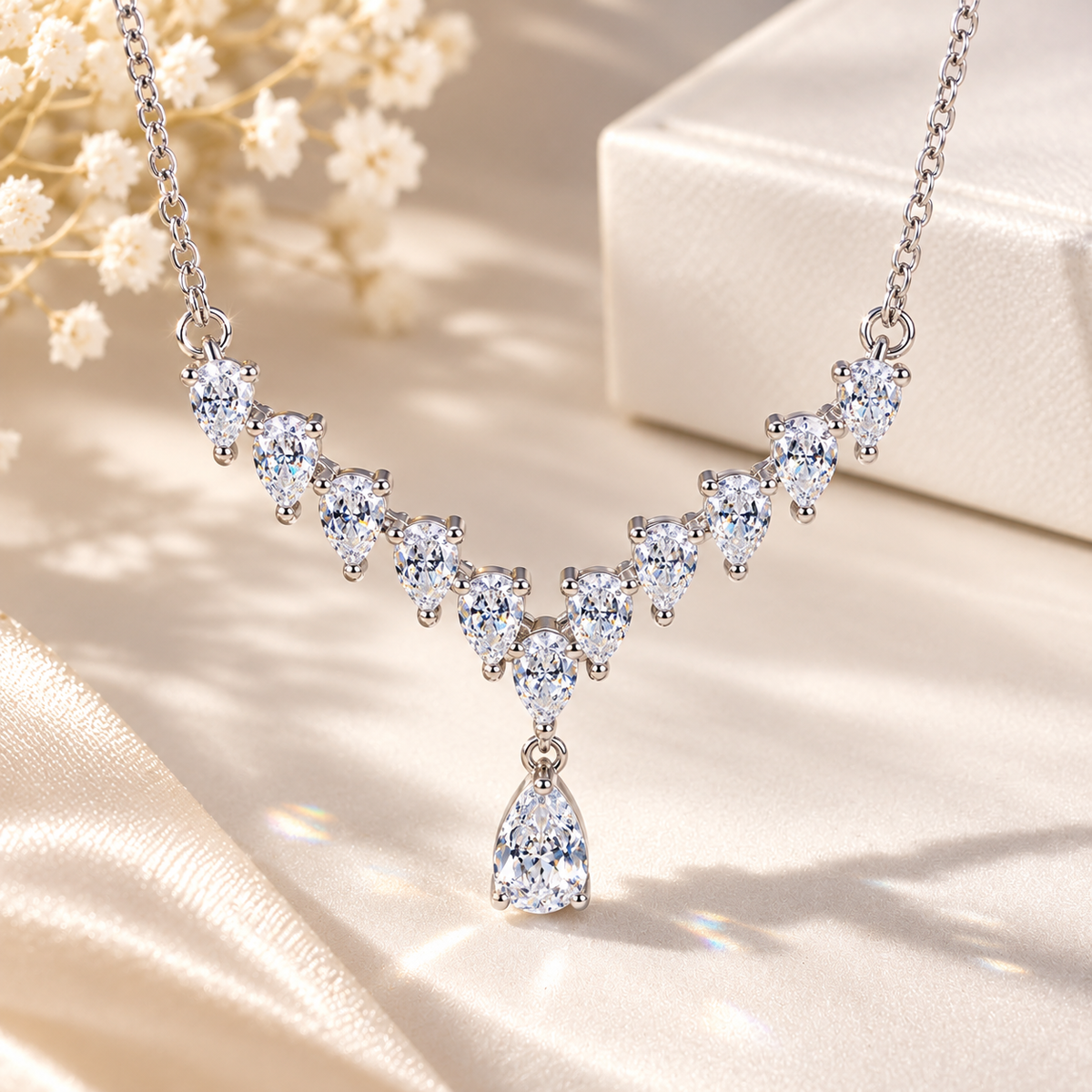 Collar Lágrimas de Luz – Elegancia Brillante