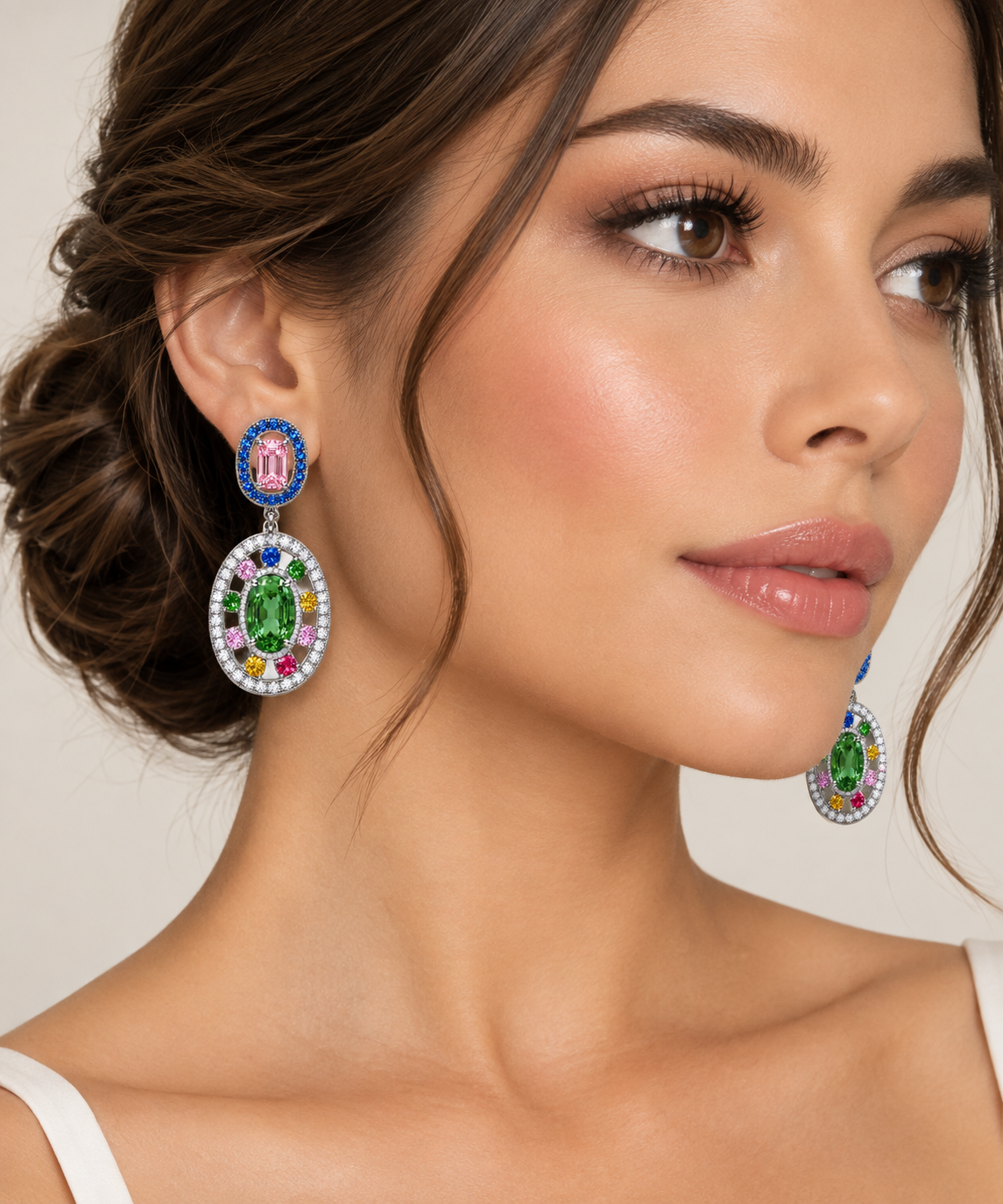 Pendientes Arcoíris Imperial – Explosión de Color