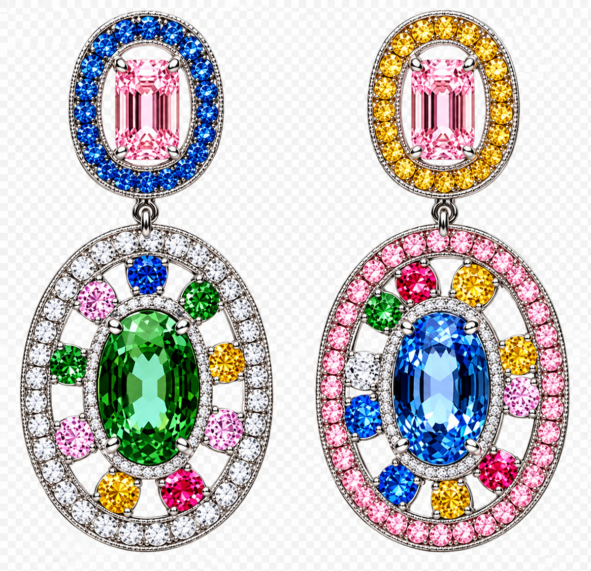 Pendientes Arcoíris Imperial – Explosión de Color