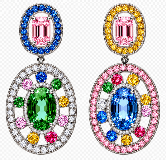 Pendientes Arcoíris Imperial – Explosión de Color
