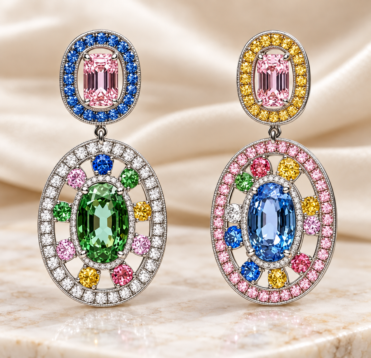 Pendientes Arcoíris Imperial – Explosión de Color